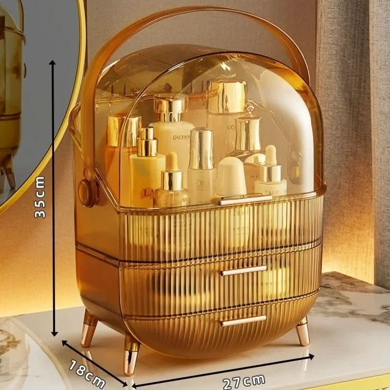 BEAUTYSENSE Makeup Organizer – Dustproof & Waterproof Cosmetic Case with Elegant Design