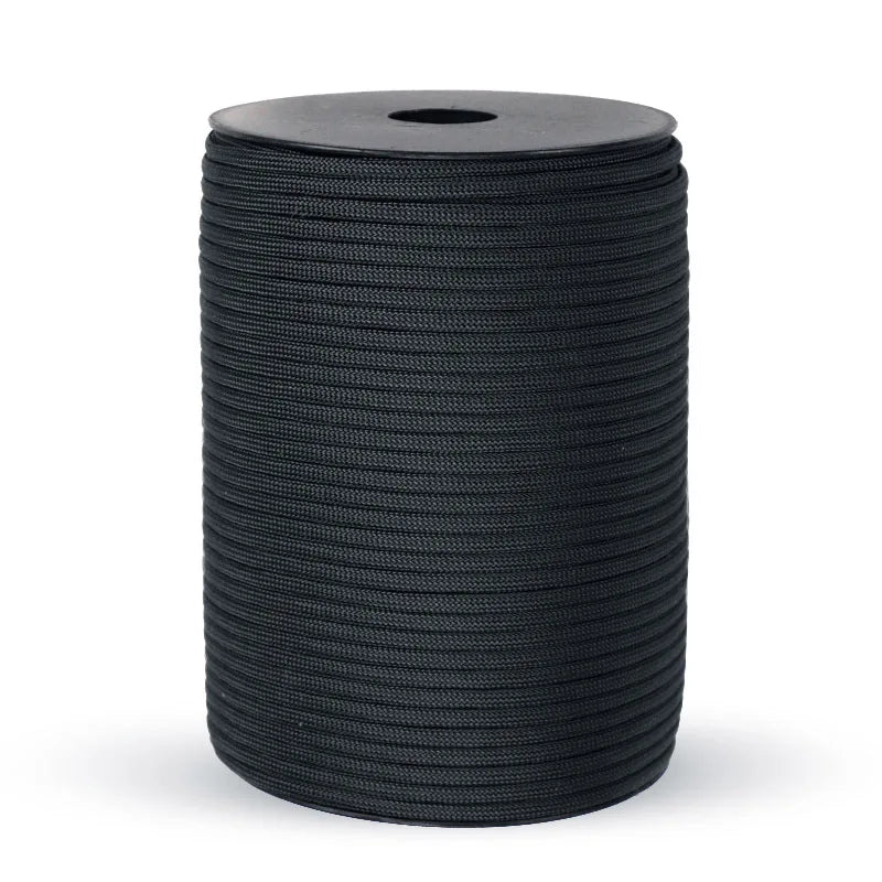 Charly | 550 Military Standard Paracord Rope: 100m 4mm Outdoor Survival Gear for Parachute, Tent, Lanyard, Belt - 9-Core Rope for Camping & Emergencies