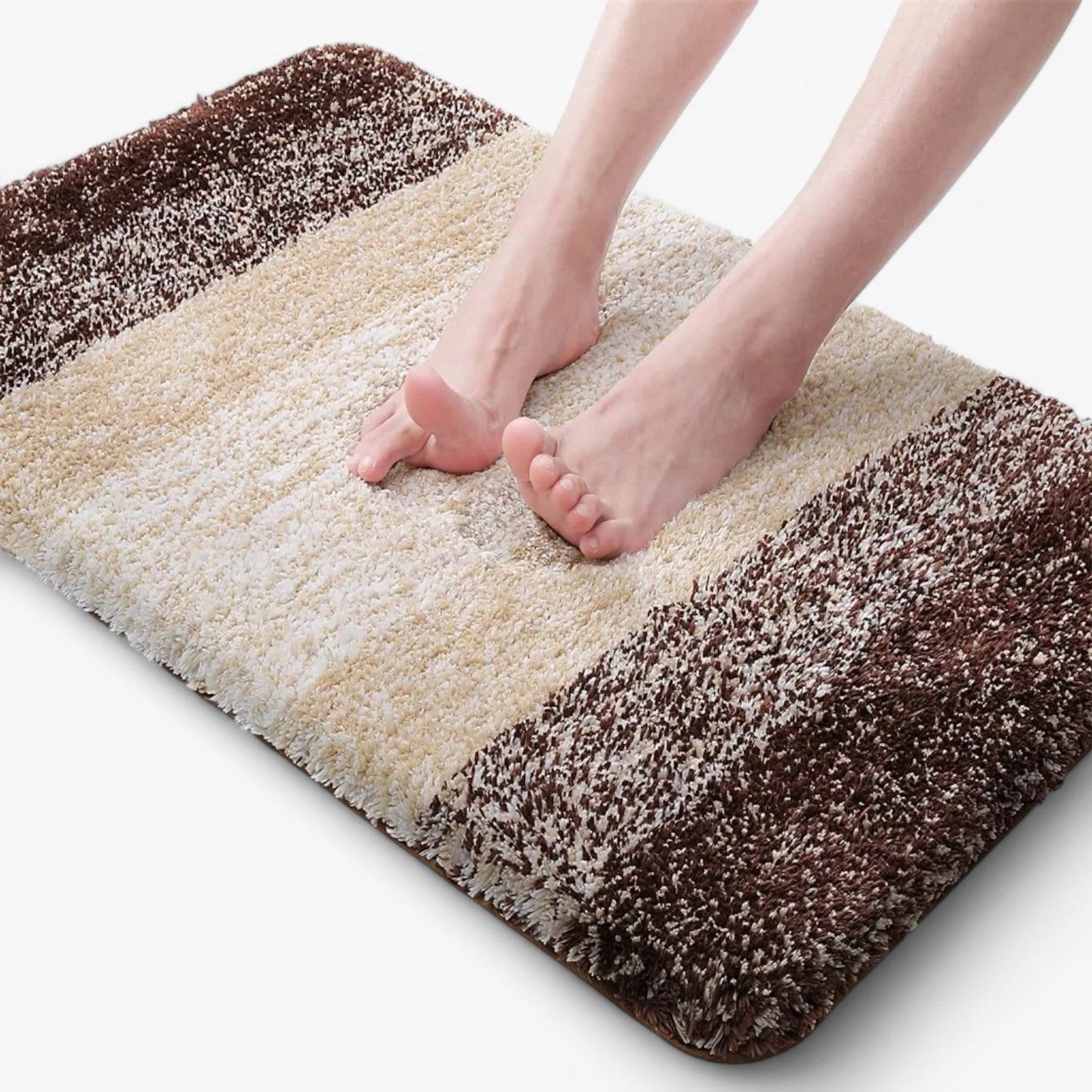 Charly | Absorbent Non-Slip Bath Mat - Soft Shaggy Bath Rug
