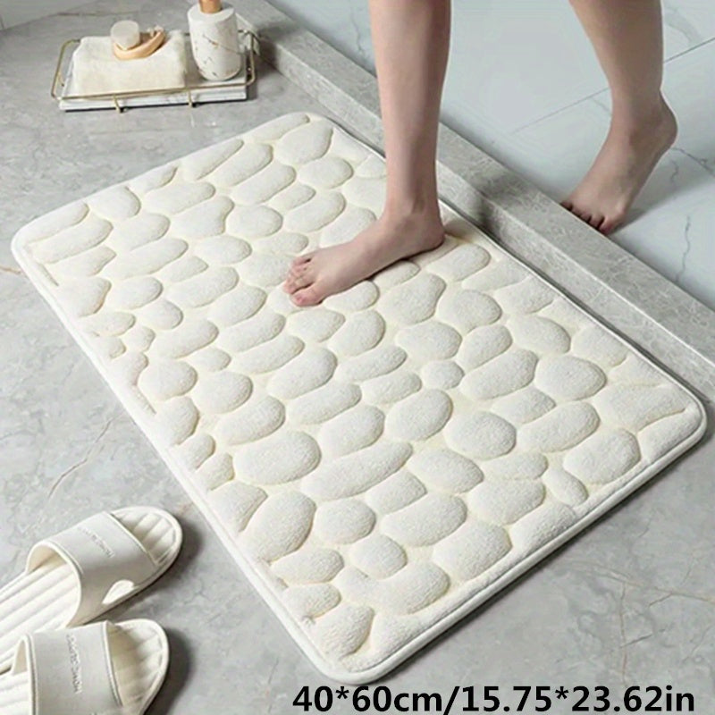 Charly | Bath Mat Non-Slip Textured Absorbent Bathroom Rug
