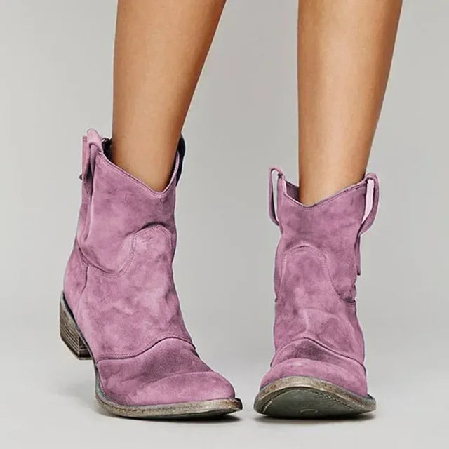 Charly | Cowboy Ankle Boot in Vintage Style