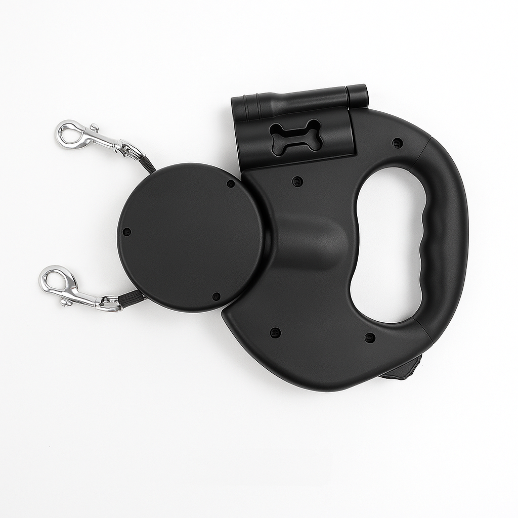 Charly | Dual Retractable Dog Leash with 360° Swivel