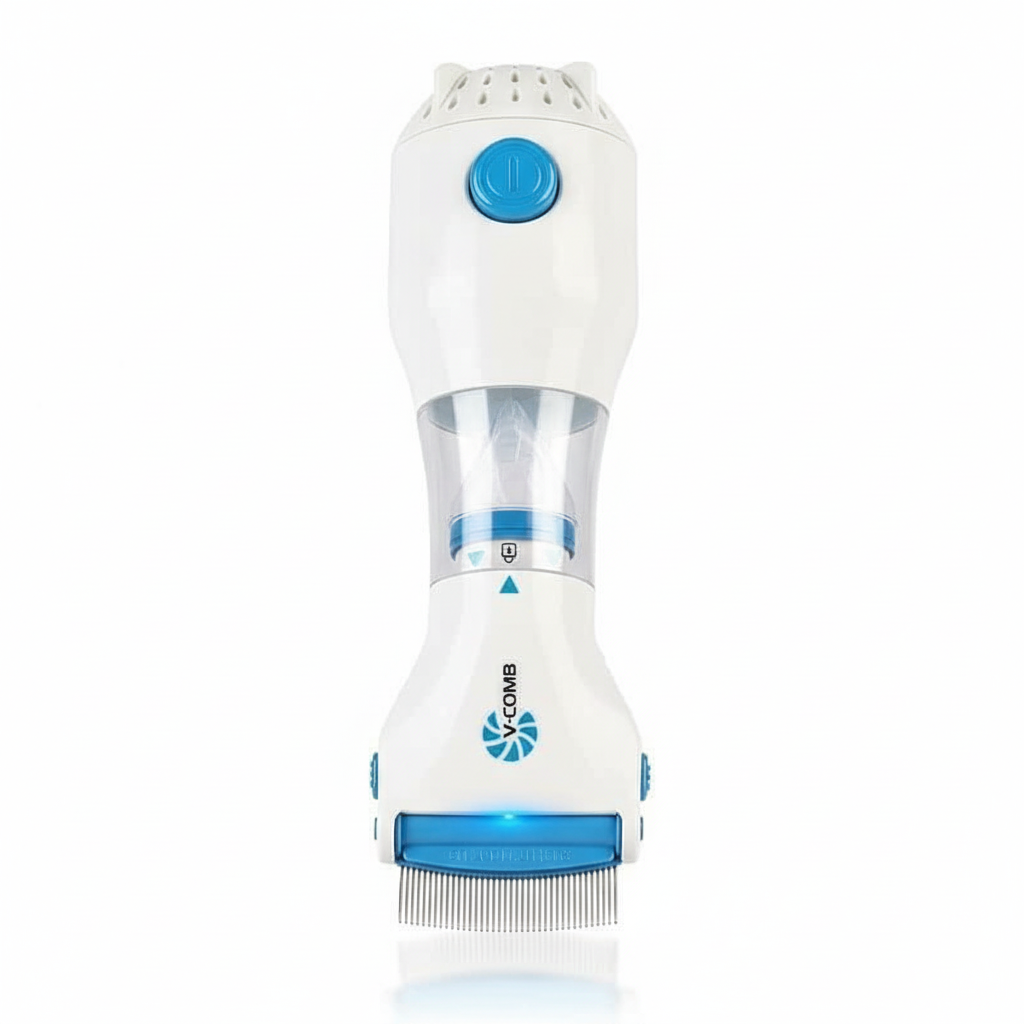 Charly | Electric Lice Remover | Vacuum Suction Technology | Stainless Steel Tooth System | Chemical-Free Nits Extraction | Integrated LED Control Light | Includes Hygiene Filter