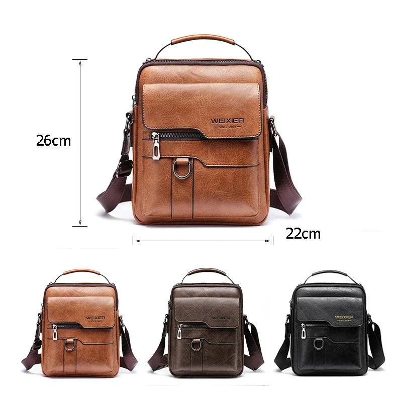 Charly | Men's Genuine Leather Shoulder Bag | Durable, Adjustable Strap & Ideal for Work or Leisure