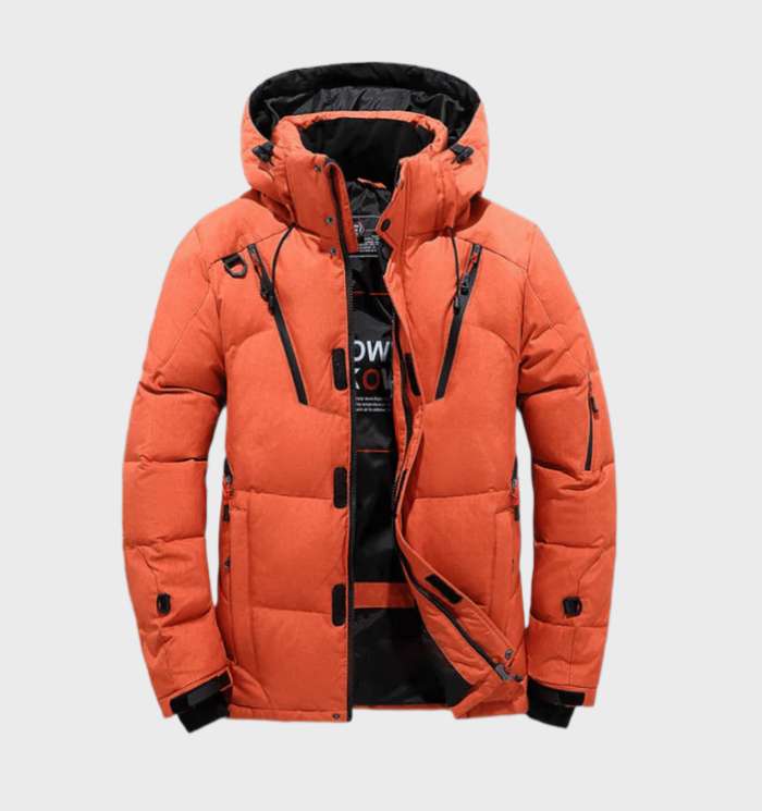Charly | Men's Padded Parka Winter Jacket with Hood