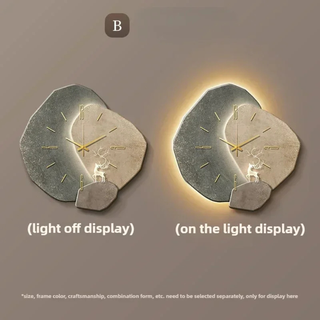 Charly | Modern Wall Clock with Integrated Light