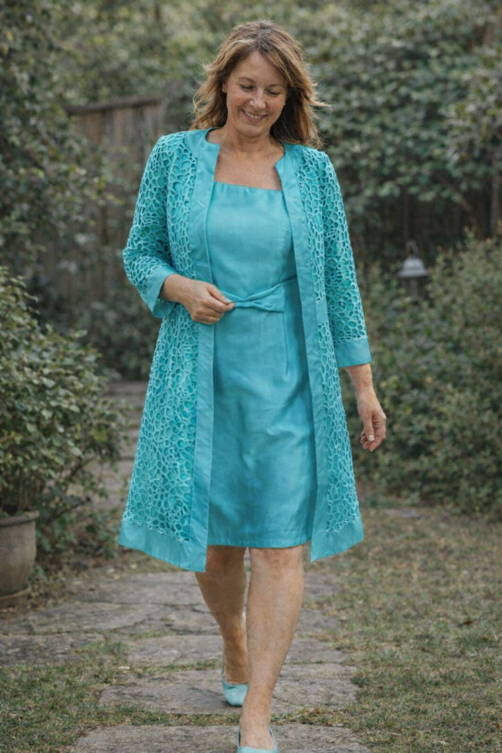 Charly | Women's 2-Piece Lace Dress with Jacket Elegant