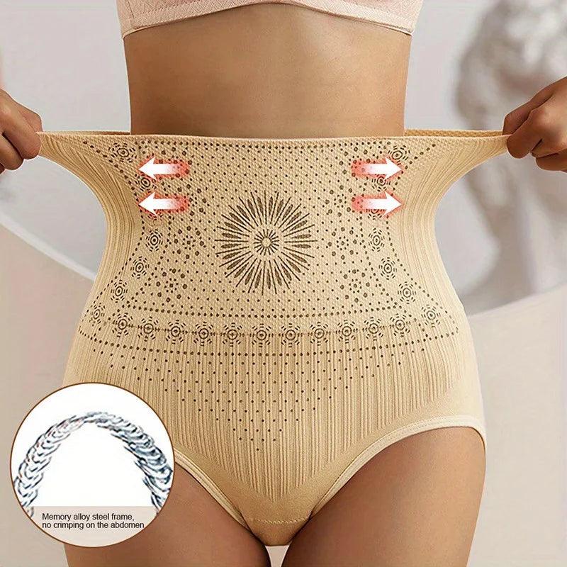 Charly | Women's High-Waisted Shaping Briefs with Decorative Pattern