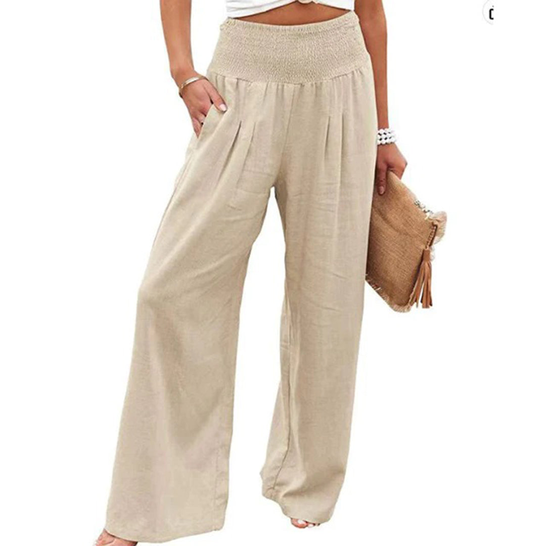 Charly | Women's High Waisted Wide Leg Pants