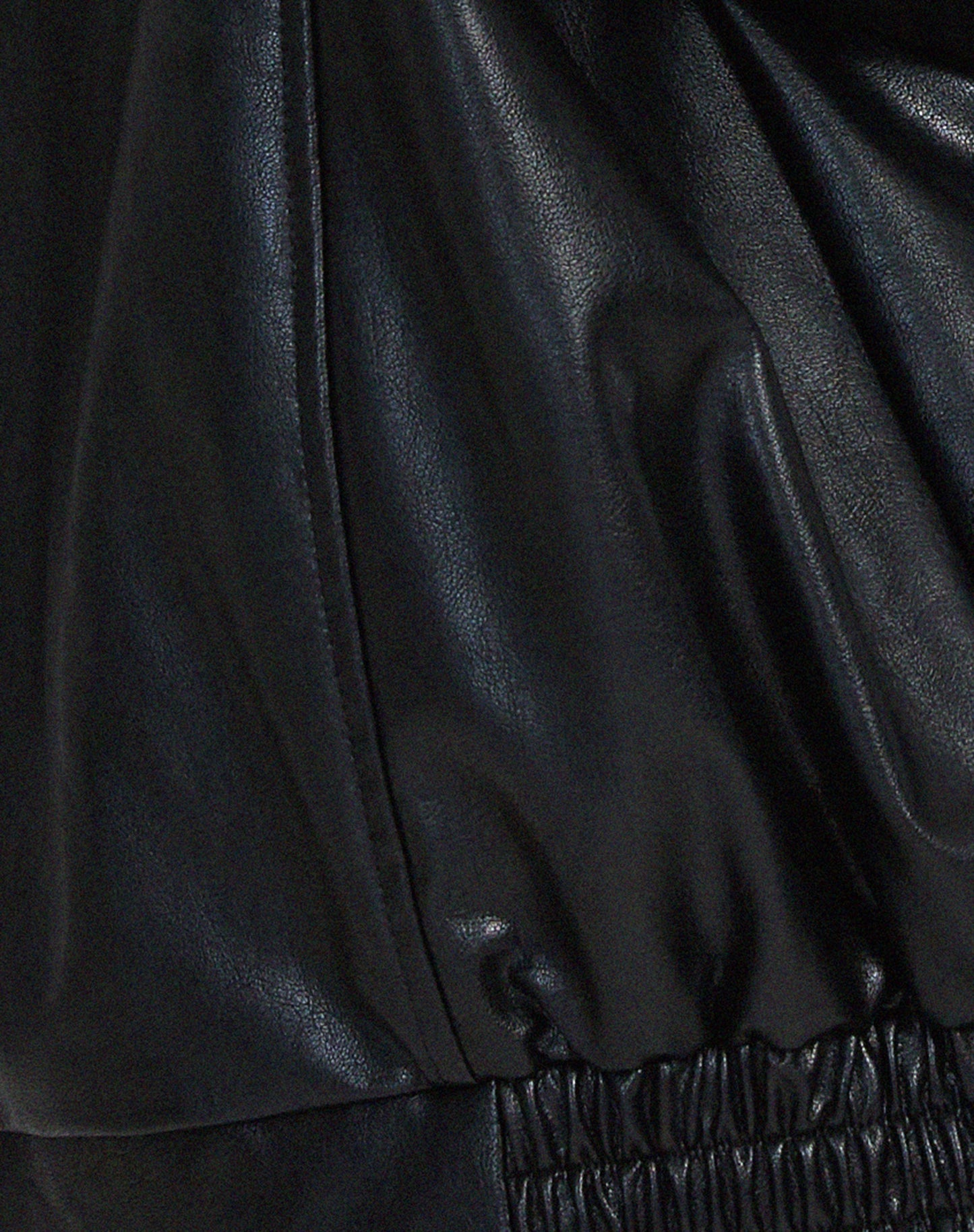 Charly | Women's Oversized Faux Leather Bomber Jacket