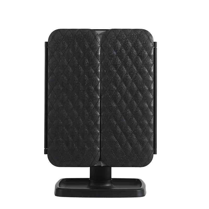 GLAMLITE MIRROR – Three-Part Mirror with LED Lighting in 3 Colors for the Perfect Makeup
