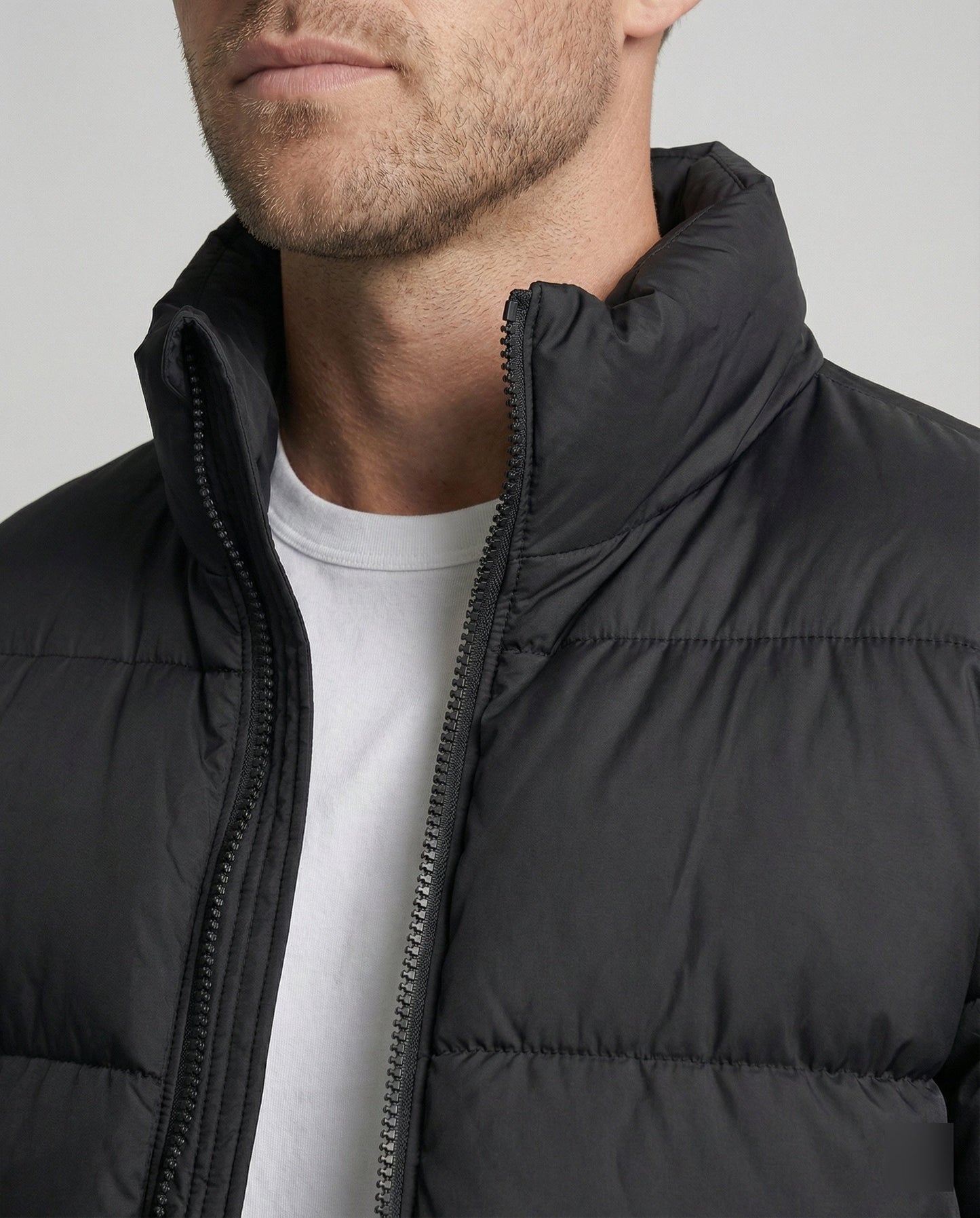 Men's Puffer Jacket Made of Duck Feathers with Warmth & Hood | Charly