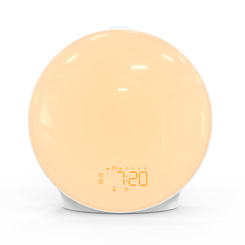 Sunrise Alarm Clock with FM Radio, Dual Alarm Clock, Night Light and 15 Color Options – Wake Up Light for Gentle Mornings