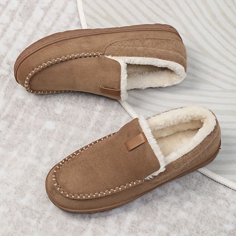 TERRAWOOL – Warm Men's Slip-On Shoes Made of Man-Made Wool