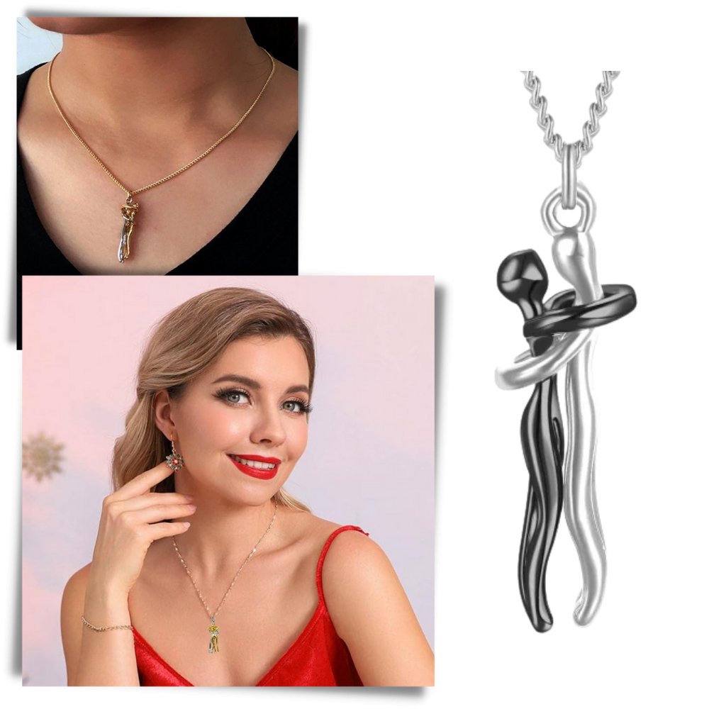 (1+1 Free) HugNecklace - seal your love