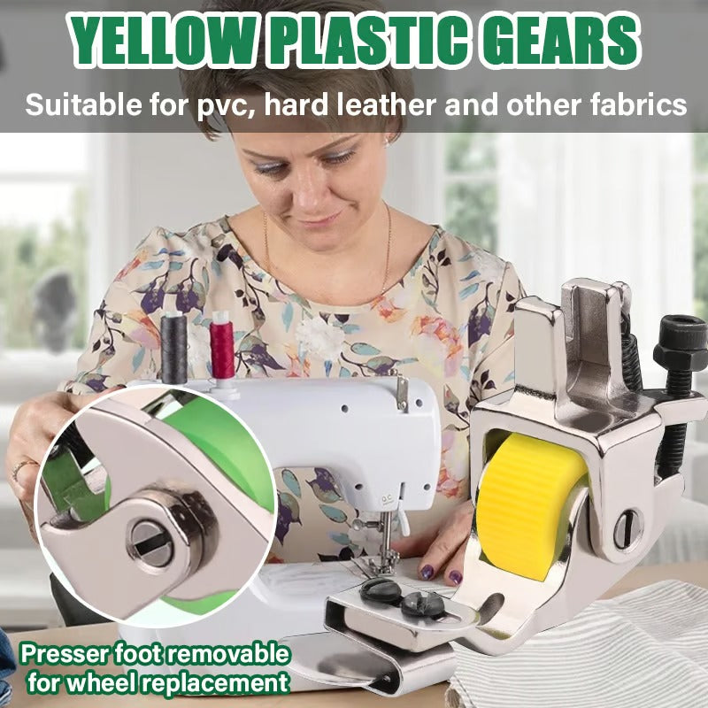 1+1 Free | Versatile Walking Foot for Sewing Machines – Adjustable for Perfect Hems | Green & Yellow