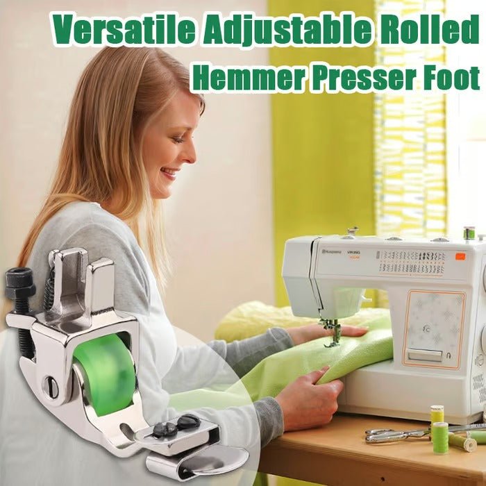 1+1 Free | Versatile Walking Foot for Sewing Machines – Adjustable for Perfect Hems | Green & Yellow