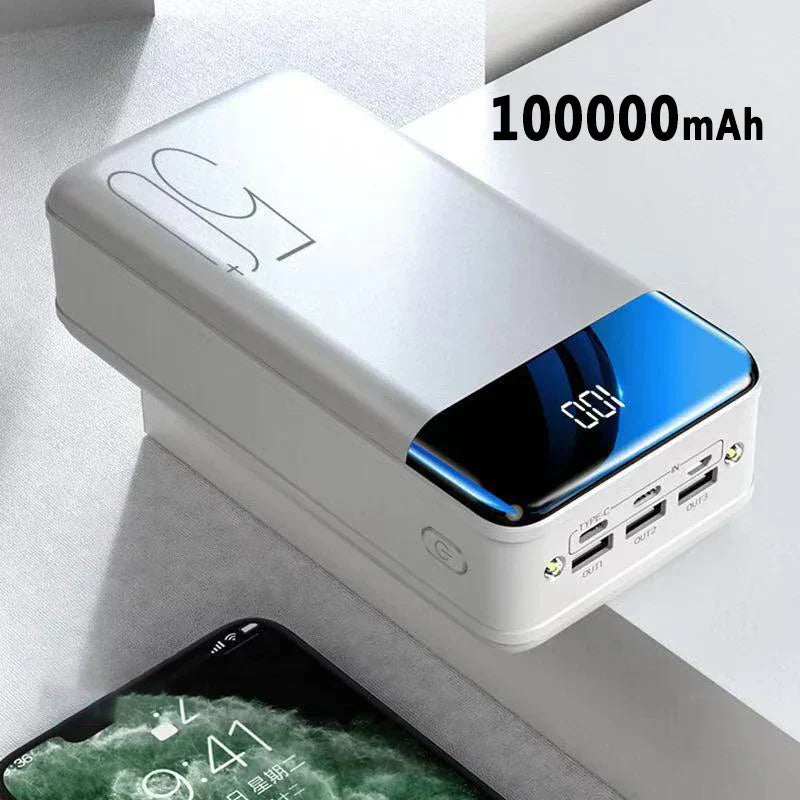 50,000mAh Ultra-High Capacity Power Bank – Super Fast Charging for Phones, Tablets & Laptops