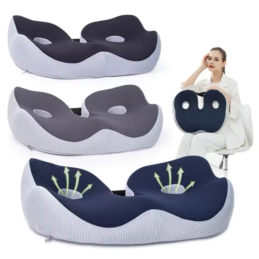 Adjustable Memory Foam Seat Cushion LuxuraComfort | Ergonomic Cushion for Ultimate Comfort and Relief