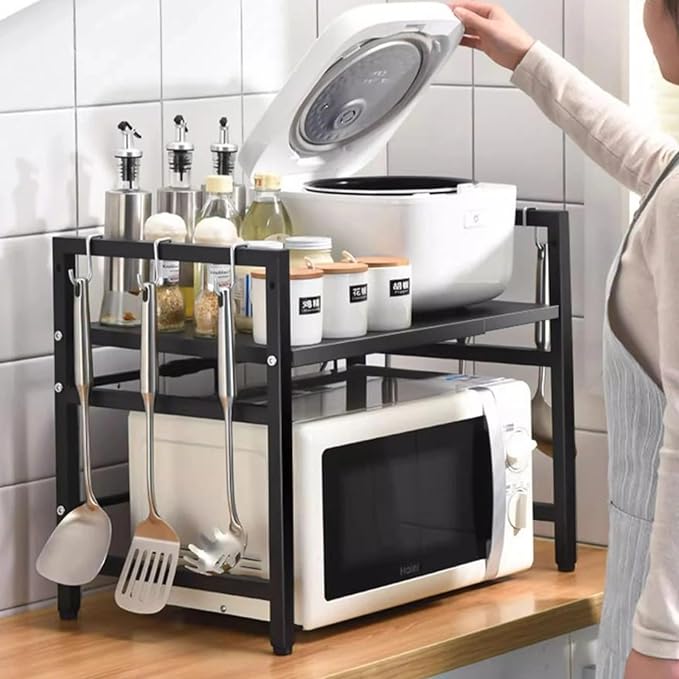 Adjustable Storage Shelf for Microwaves