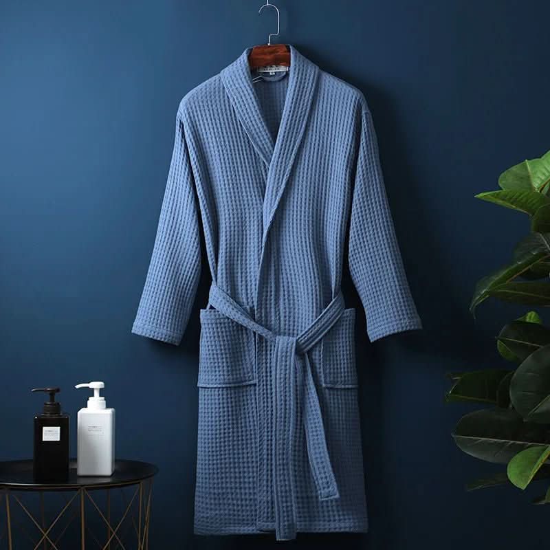 AirWeave Robe – Unisex Bathrobe with Waffle Texture