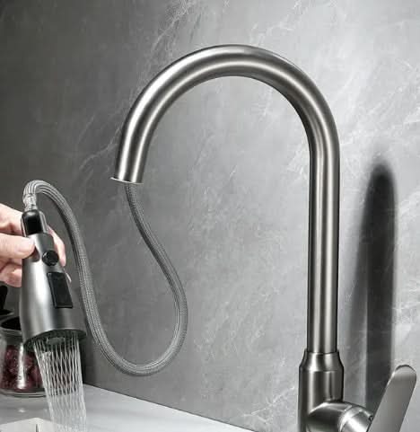 AQUAREACH – Touch kitchen faucet with pull-out spray head