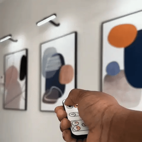 ArtGlow Wireless LED Lighting for Paintings – Rechargeable Wall Sconce with Remote Control, Dimmable Light