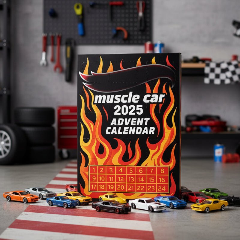 AUTOMAS – 2D Vehicle Advent Calendar with 24 Cars as a Festive Gift