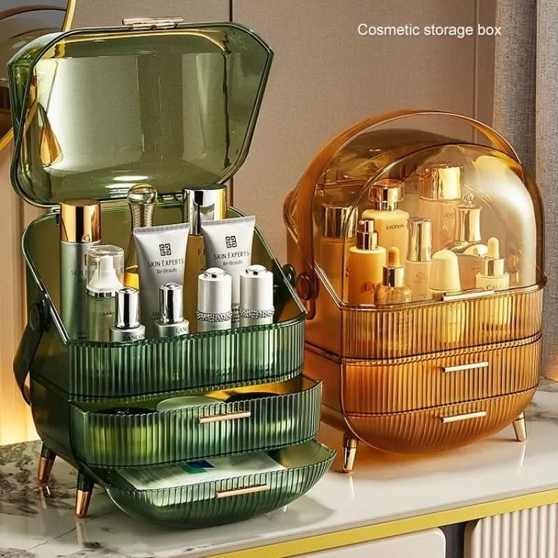 BEAUTYSENSE Makeup Organizer – Dustproof & Waterproof Cosmetic Case with Elegant Design