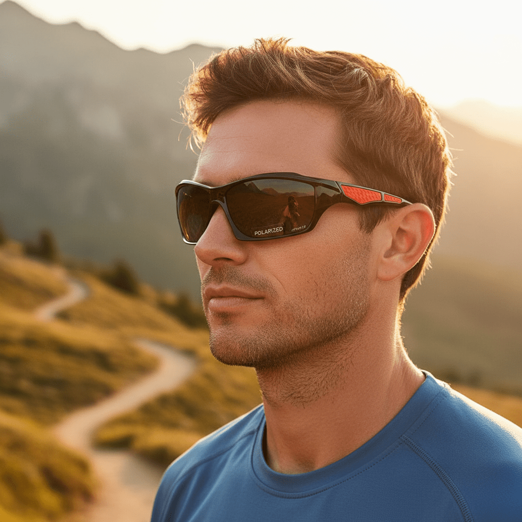 BRIGHTONIX – Round polarized sunglasses with UV400 eye protection