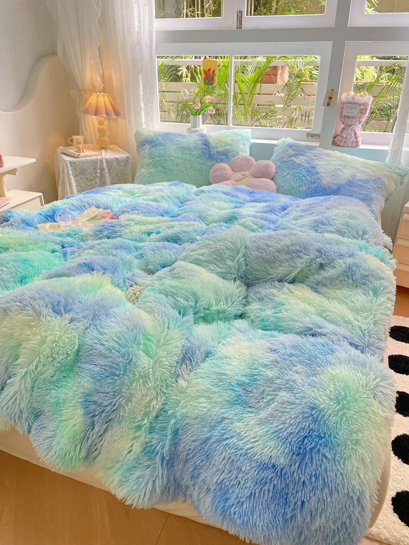 Candy-Colored Soft Duvet Cover - FluffCandy