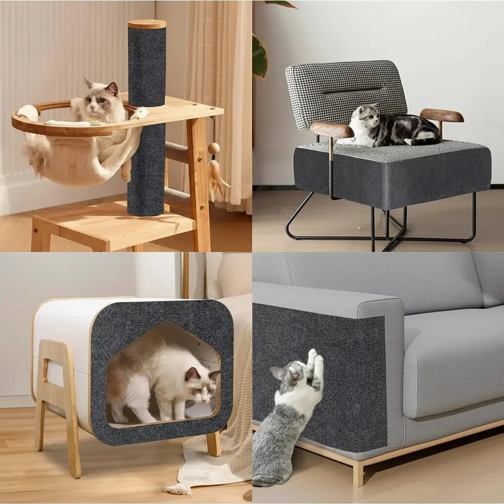 CATSTICKSHIELD – Self-adhesive protective plate for cats to protect furniture, walls & carpets