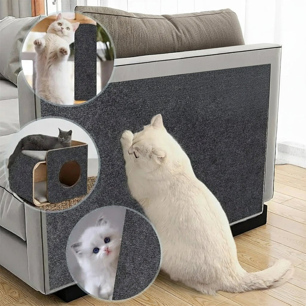 CATSTICKSHIELD – Self-adhesive protective plate for cats to protect furniture, walls & carpets