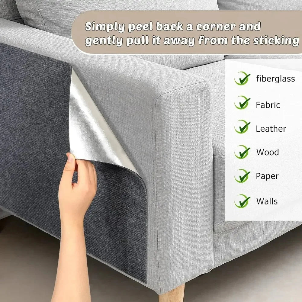 CATSTICKSHIELD – Self-adhesive protective plate for cats to protect furniture, walls & carpets