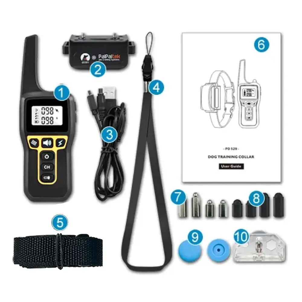 Charly | 1000m Waterproof Dog Training Collar | Rechargeable, Remote Control & Adjustable for Small, Medium, and Large Dogs