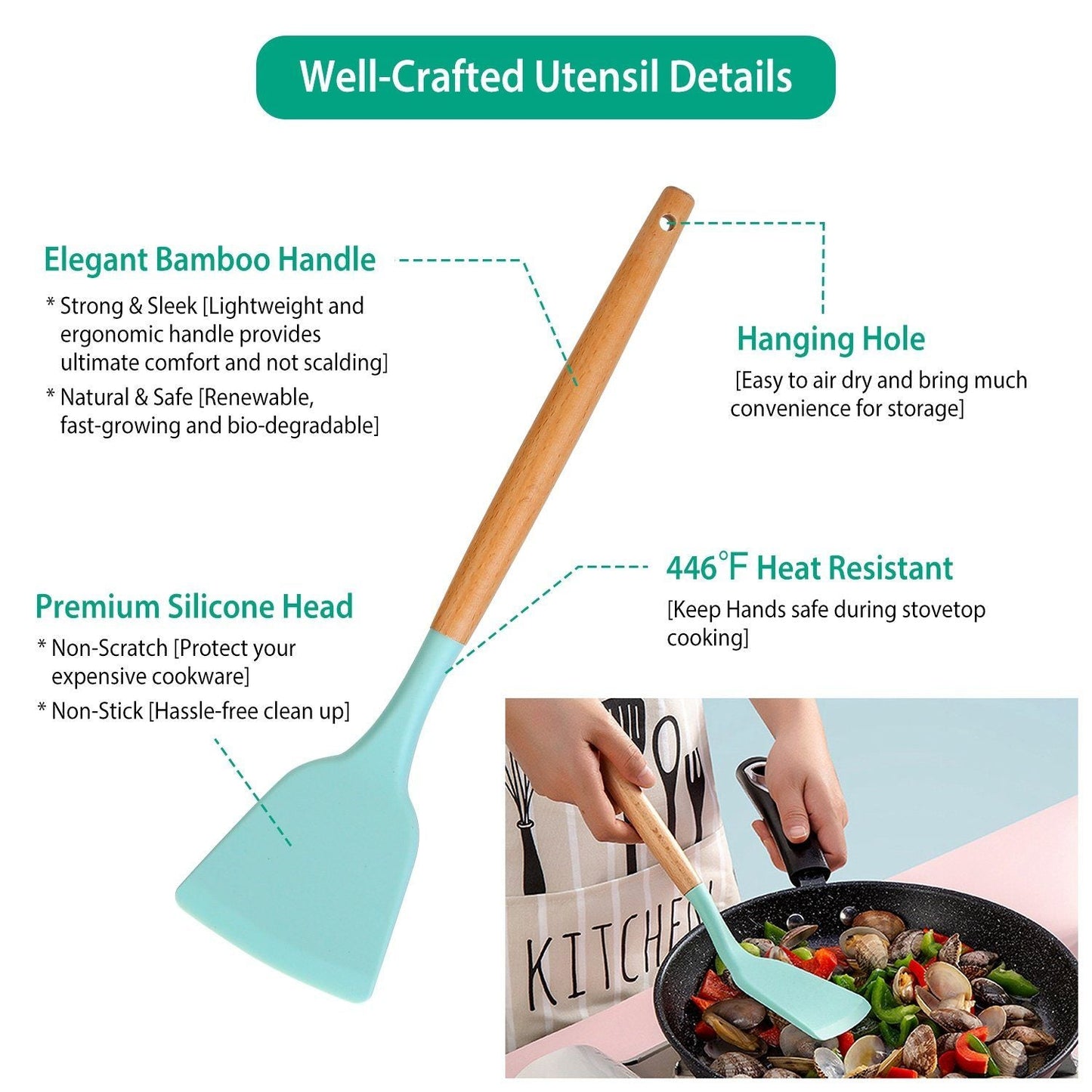 Charly | 11-Piece: Silicone Kitchen Utensil Set