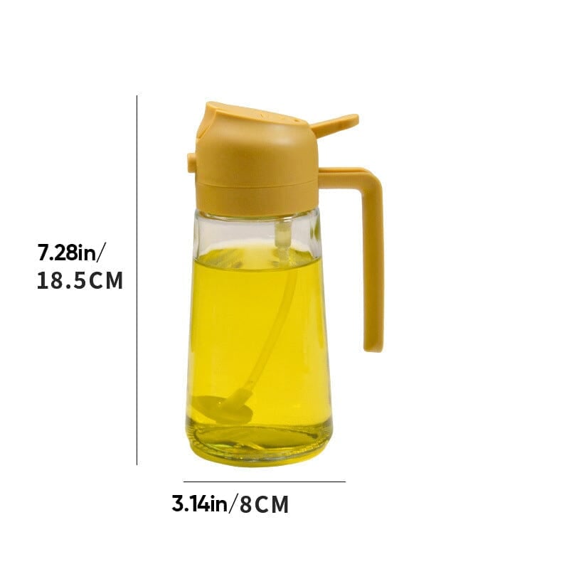 Charly | 2-in-1 Glass Oil Sprayer and Dispenser