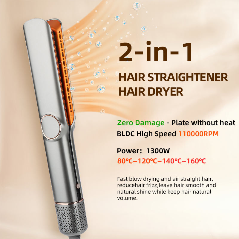 Charly | 2-in-1 Hair Dryer & Straightener for Effortless Styling