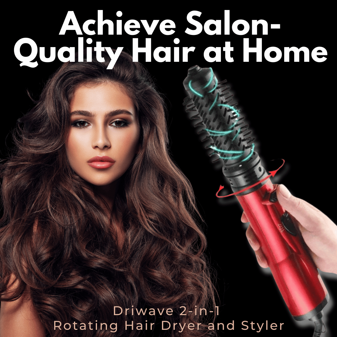 Charly | 3-in-1 Rotating Hair Dryer and Styler with Adjustable Temperature for Effortless Curls and Waves