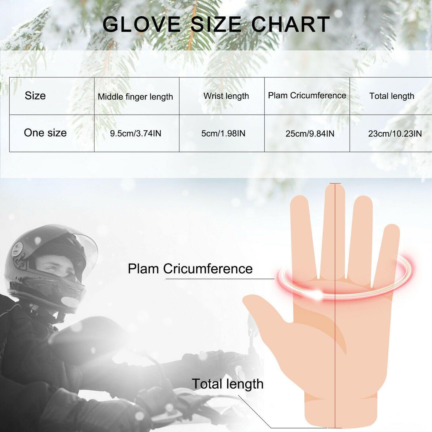 Charly | -30℃ Waterproof, Warm Leather Ski Gloves for Winter | Touchscreen Compatible
