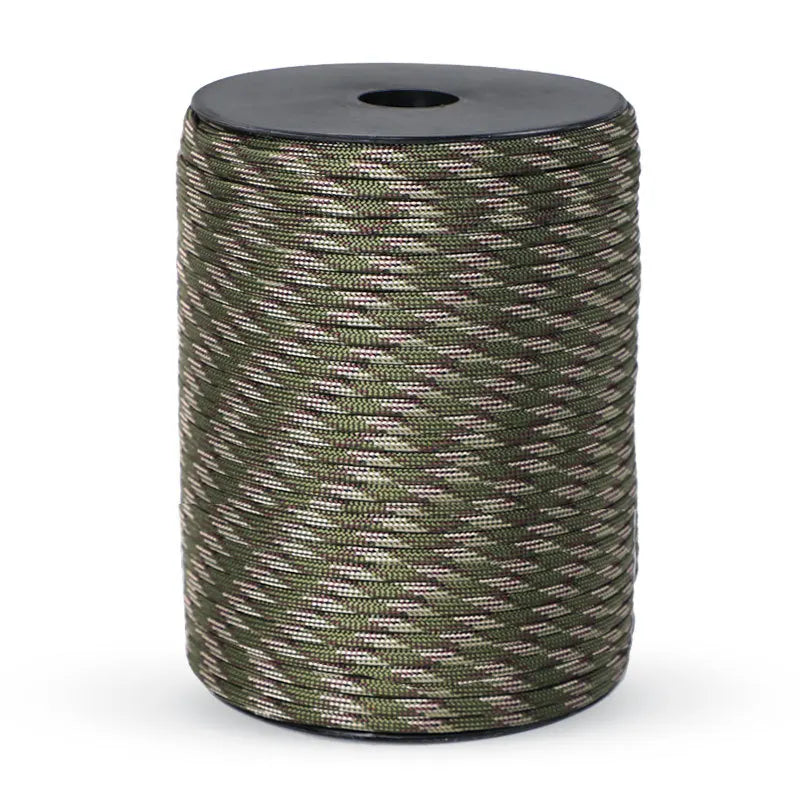 Charly | 550 Military Standard Paracord Rope: 100m 4mm Outdoor Survival Gear for Parachute, Tent, Lanyard, Belt - 9-Core Rope for Camping & Emergencies