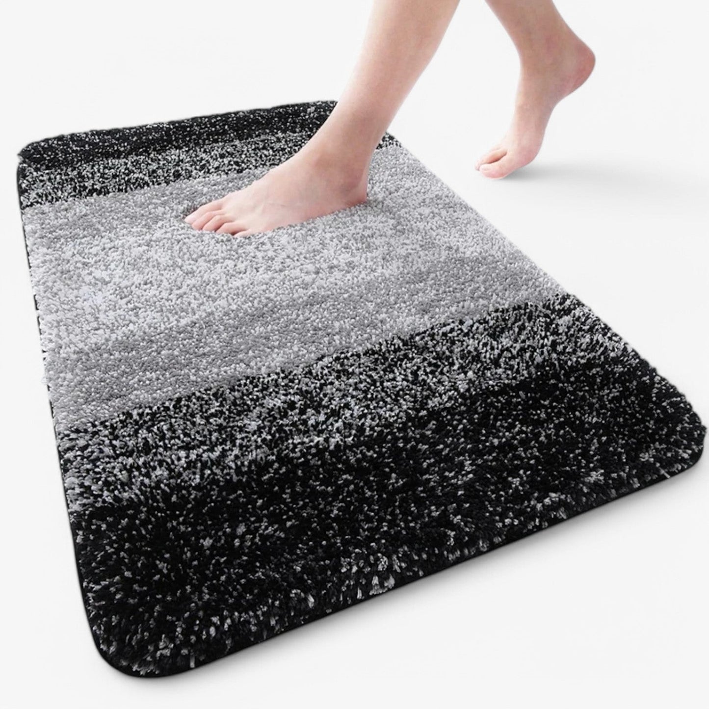 Charly | Absorbent Non-Slip Bath Mat - Soft Shaggy Bath Rug