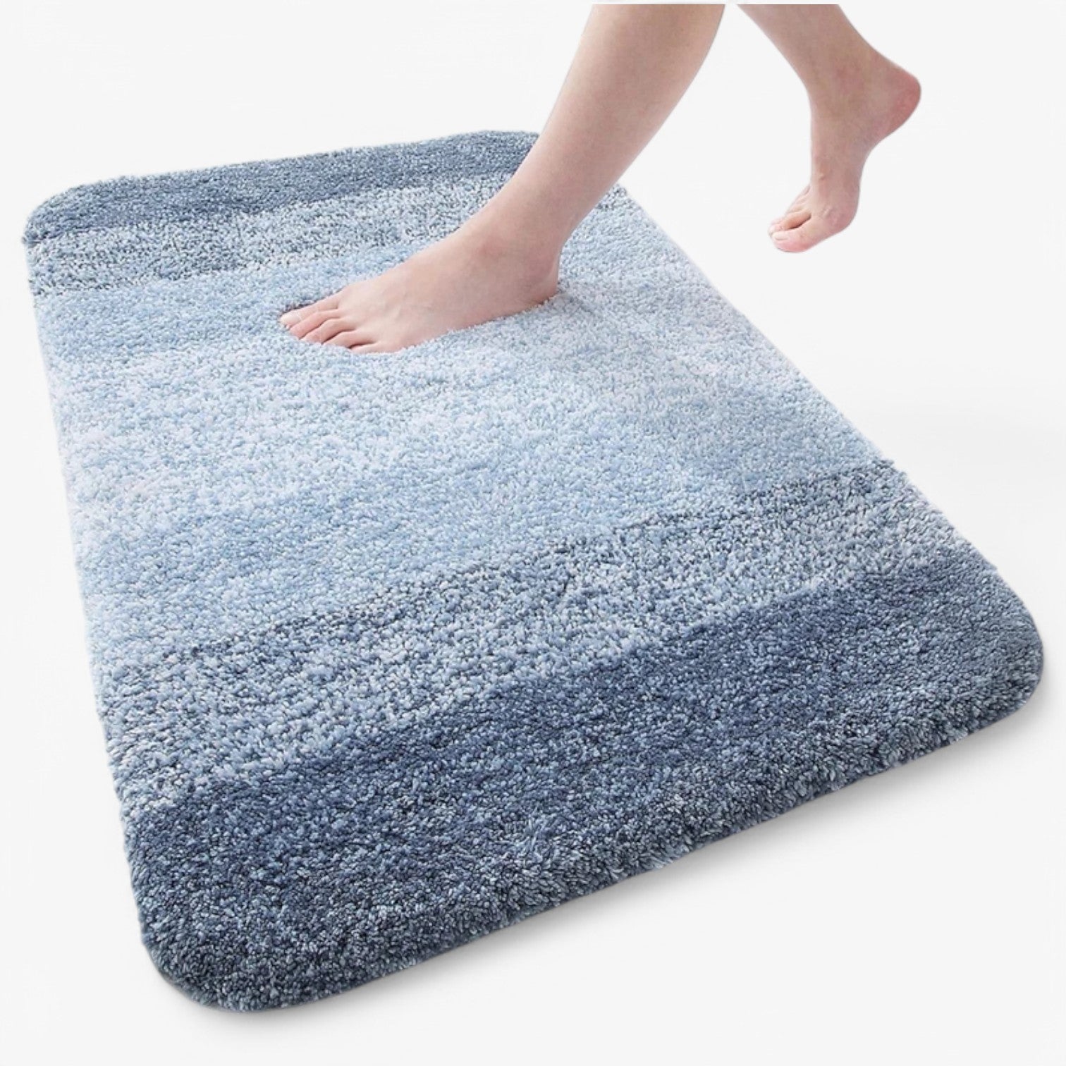Charly | Absorbent Non-Slip Bath Mat - Soft Shaggy Bath Rug