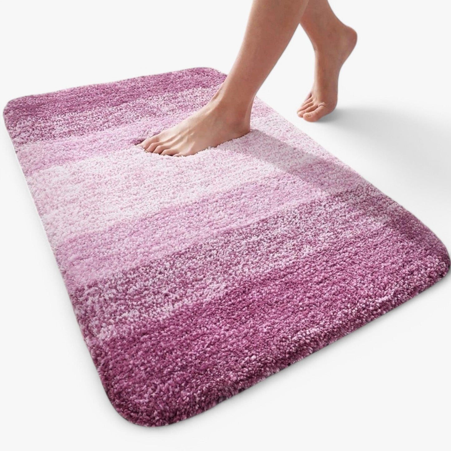 Charly | Absorbent Non-Slip Bath Mat - Soft Shaggy Bath Rug