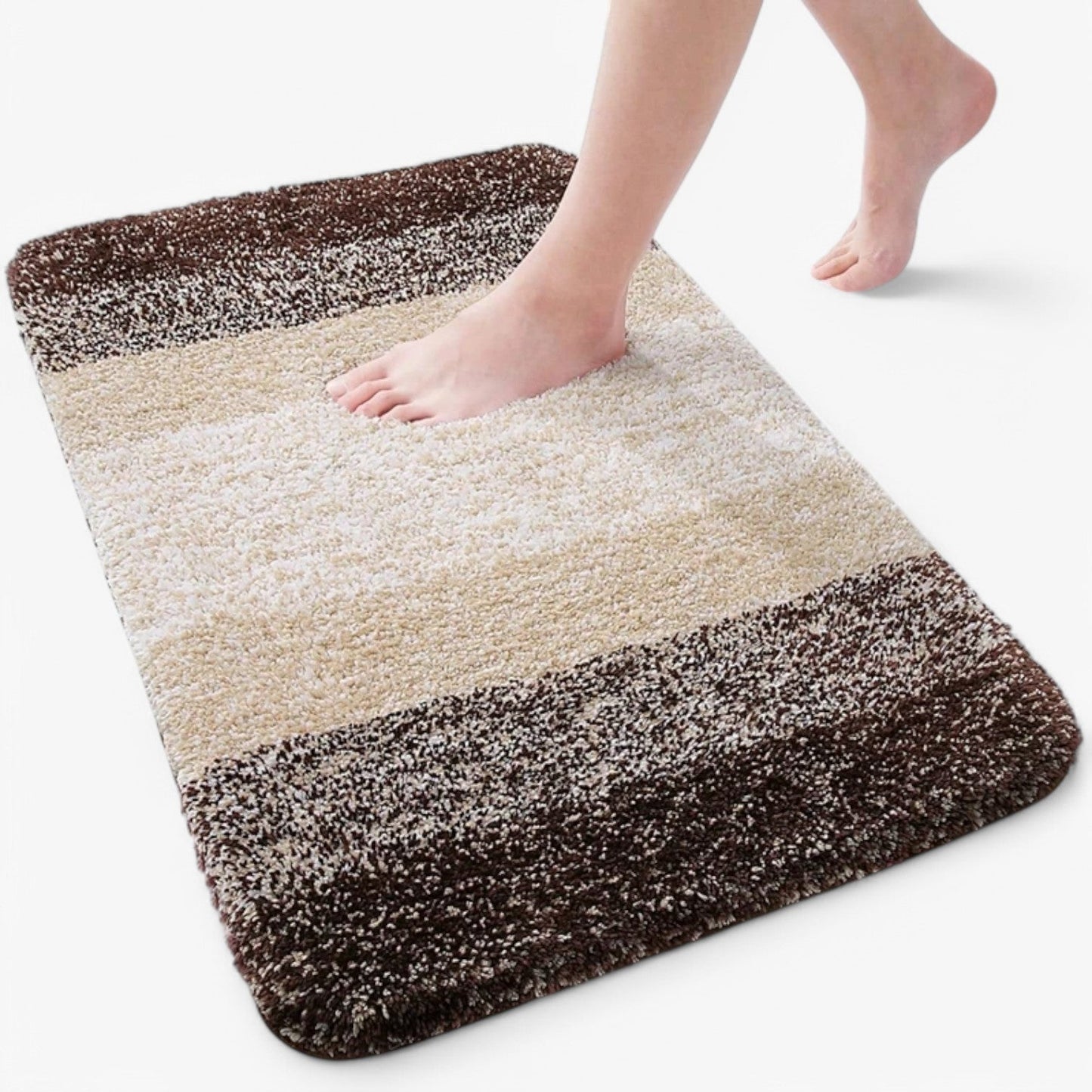 Charly | Absorbent Non-Slip Bath Mat - Soft Shaggy Bath Rug