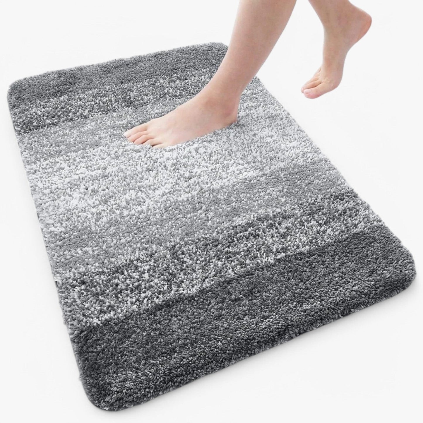Charly | Absorbent Non-Slip Bath Mat - Soft Shaggy Bath Rug
