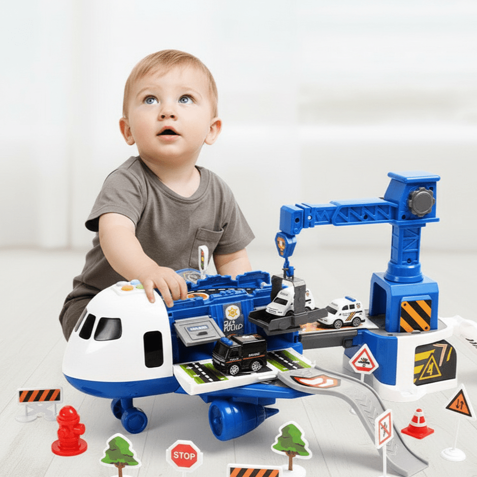 Charly | Adventure Airplane & Vehicle Toy Set | Durable, Non-Toxic & Educational Play for Kids