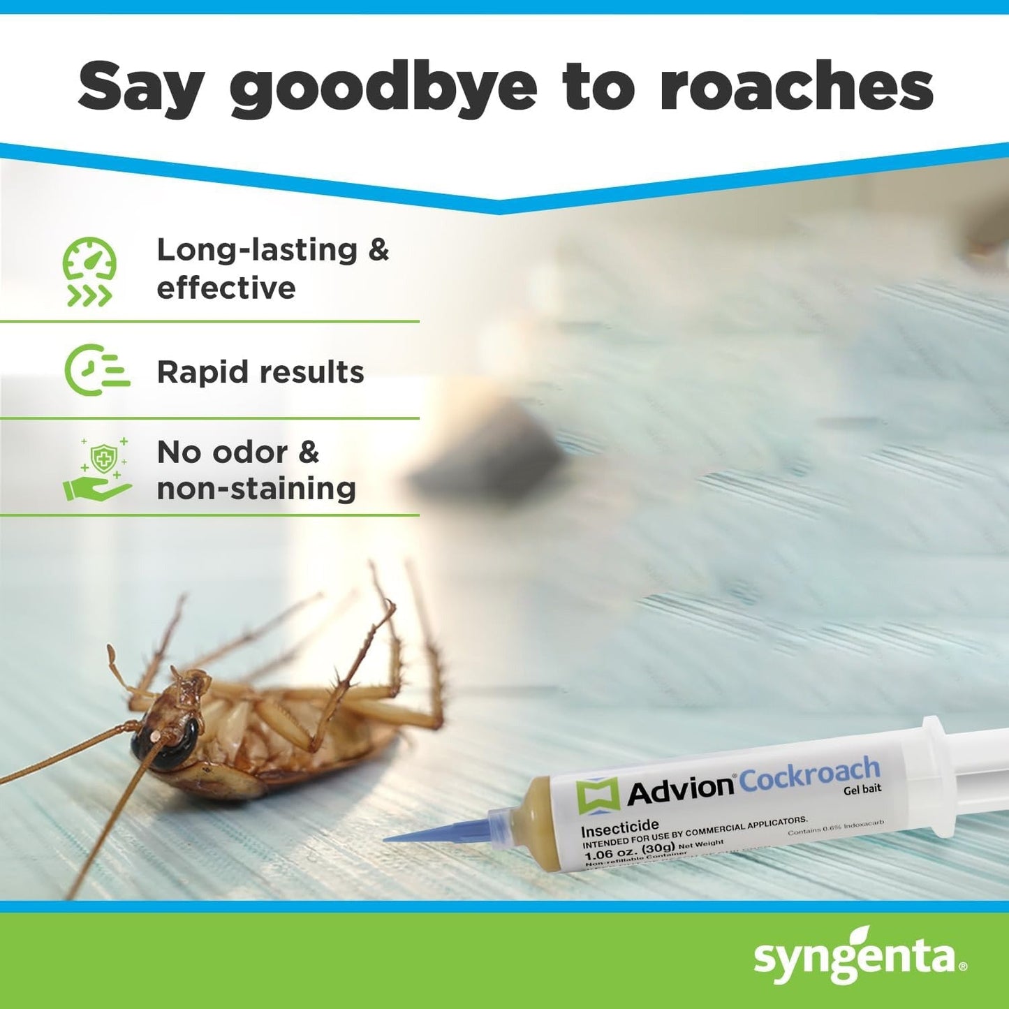 Charly | Advion Cockroach Gel Bait, Cockroach Eliminator, Non-Toxic Pest Control, Pest Management