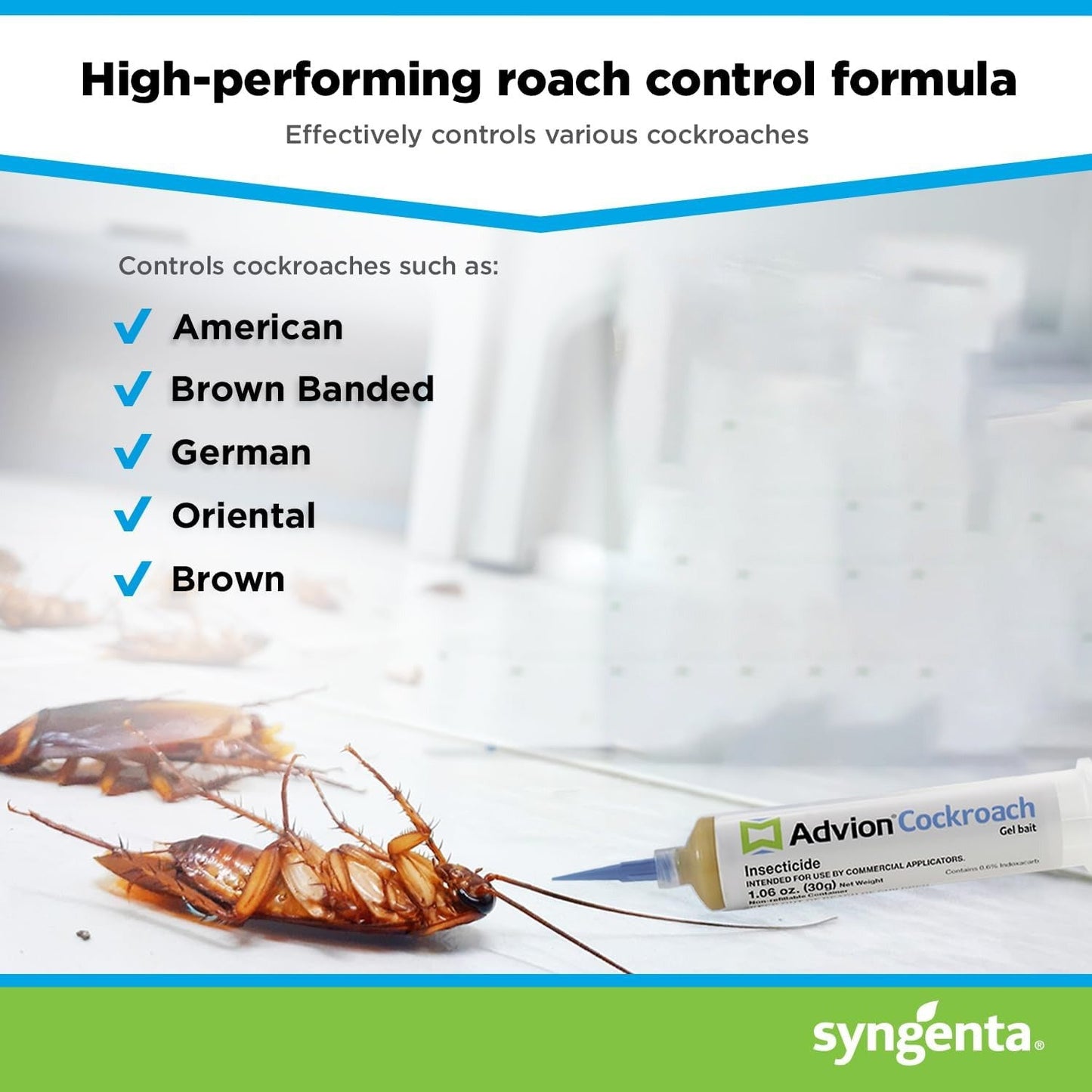 Charly | Advion Cockroach Gel Bait, Cockroach Eliminator, Non-Toxic Pest Control, Pest Management