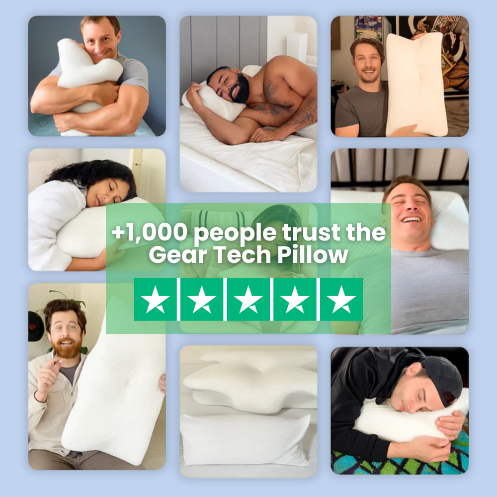 Charly | Anti-Snore Pillow | Ergonomic Neck and Head Support | White